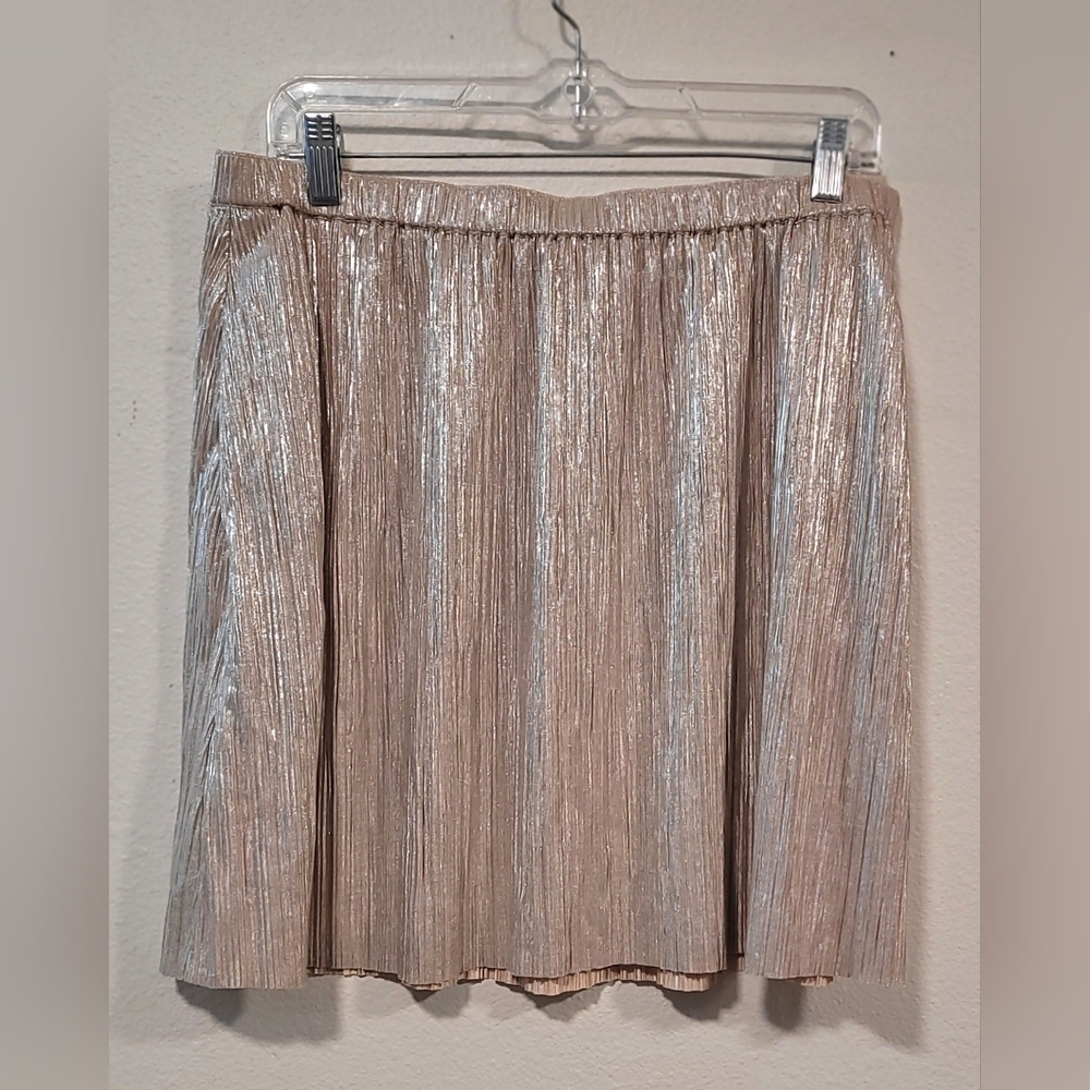 BCBGeneration Gold A-Line Mini Skirt Cocktail